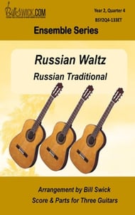 Russian Waltz Guitar and Fretted sheet music cover Thumbnail